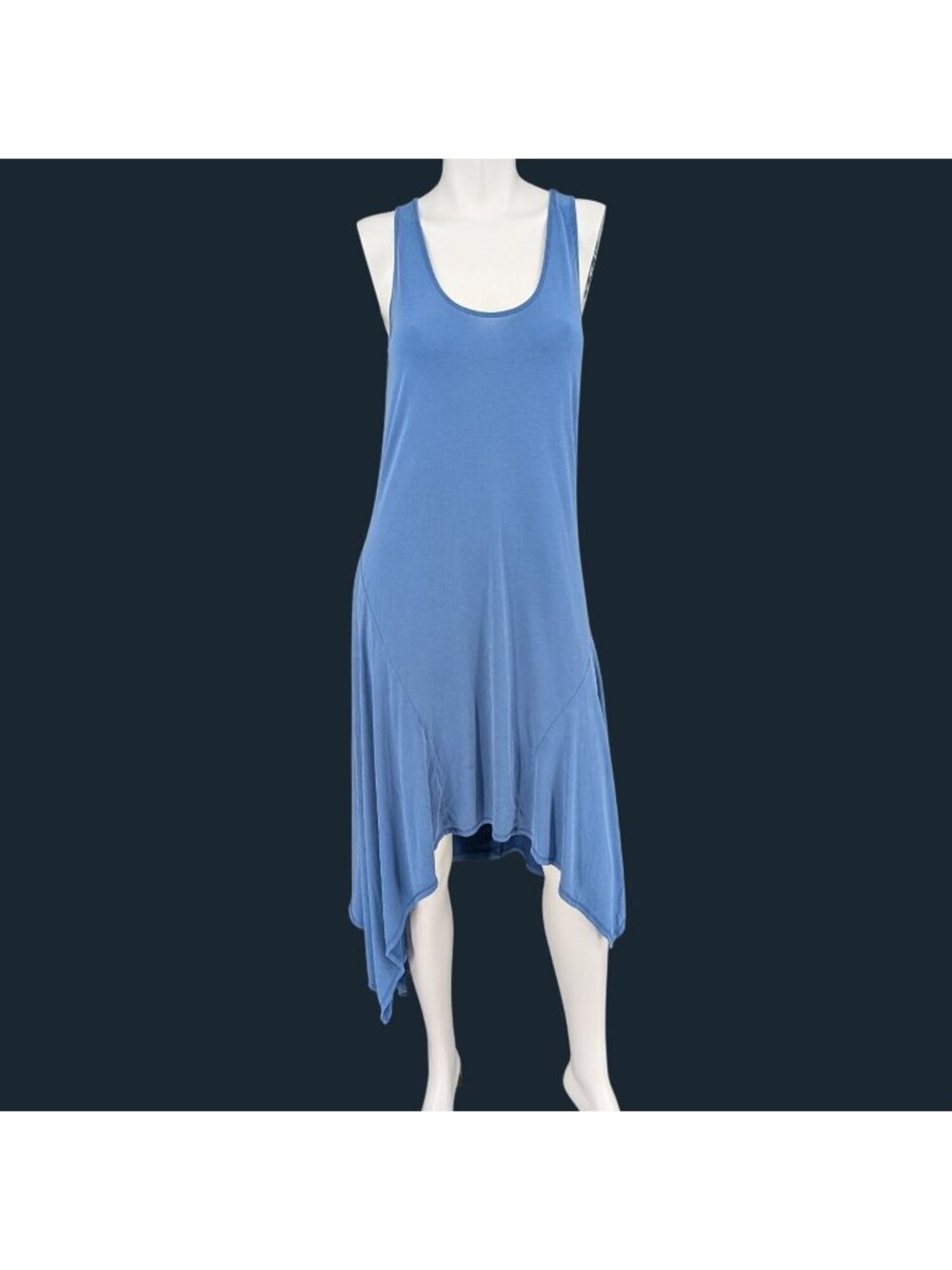 Rachel Rachel Roy Tank Dress Asymmetrical Brush Modal Blend Coastal Lagen Small